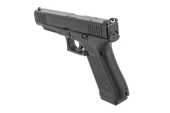 Glock 34 Gen5 9mm MOS 17 Round Pistol with slide serrations
